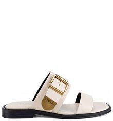 Klapki Badura białe damskie 