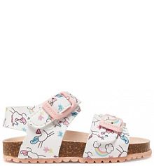 Sandały Garvalin białe dziecięce 