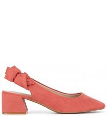 Sandały na słupku Clara Barson czerwone 