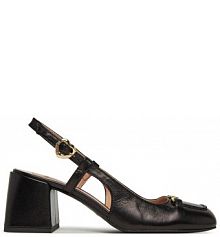 Sandały na słupku LOVE MOSCHINO czarne 