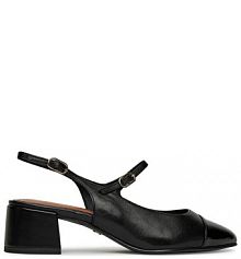 Sandały na słupku Tamaris czarne 