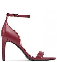 Sandały na szpilce Calvin Klein bordowy 