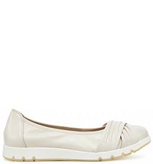 Baleriny Caprice écru damskie 
