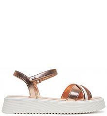 Sandały Tommy Hilfiger różowe złoto dziecięce 