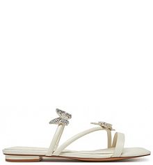 Klapki Aldo białe damskie 