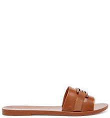 Klapki Melissa brązowe damskie 