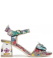 Sandały na słupku Laura Vita kolorowy