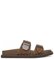 Klapki Aldo brązowe damskie 