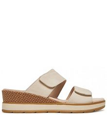 Klapki Caprice beżowe damskie 