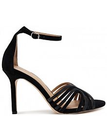 Sandały na szpilce LAUREN RALPH LAUREN czarne 