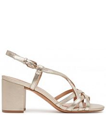 Sandały na słupku Geox złote 