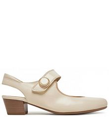 Sandały na słupku Ara écru 