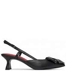 Sandały na słupku Tamaris czarne 