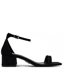 Sandały na słupku Steve Madden czarne 