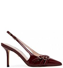 Sandały na szpilce Marciano Guess bordowy 