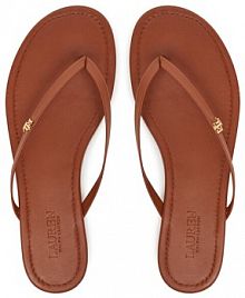 Japonki LAUREN RALPH LAUREN brązowe damskie 