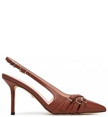 Sandały na szpilce Marciano Guess brązowe 