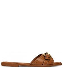 Klapki JENNY brązowe damskie 