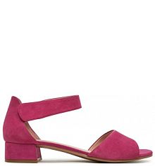 Sandały na słupku Caprice różowe 