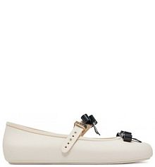 Baleriny Melissa écru damskie 