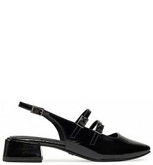 Sandały na słupku Tamaris czarne 