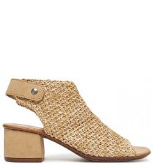 Sandały na słupku Rieker beżowe 