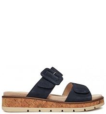 Klapki Caprice granatowe damskie 