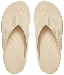 Japonki Crocs beżowe damskie 