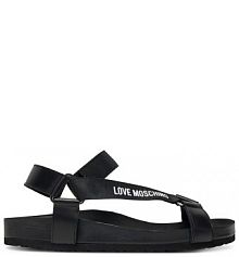 Sandały LOVE MOSCHINO czarne damskie 