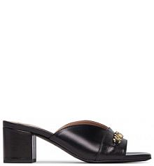 Sandały na słupku LOVE MOSCHINO czarne 