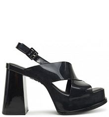 Sandały na słupku Melissa czarne 