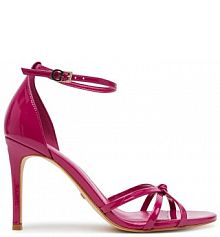 Sandały na szpilce Guess różowe 