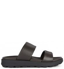 Klapki Geox brązowe męskie 