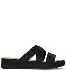 Klapki Clara Barson czarne damskie 