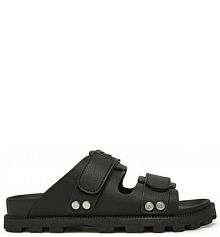 Klapki Hunter czarne damskie 