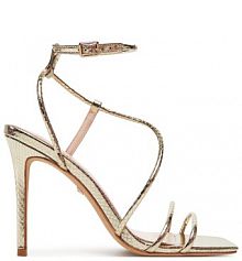 Sandały na szpilce Marciano Guess złote 