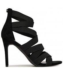 Sandały na szpilce DeeZee czarne 