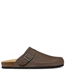 Klapki Geox brązowe męskie 