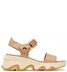 Sandały na koturnie Sorel brązowe 