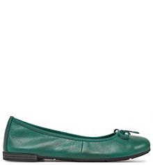 Baleriny Marco Tozzi zielone damskie 