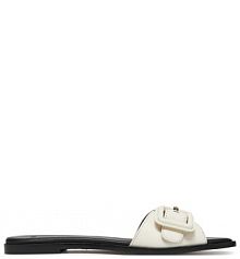 Klapki BOSS białe damskie 