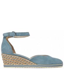 Espadryle Tamaris błękitny damskie 