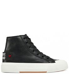 Trampki wysokie LOVE MOSCHINO czarne damskie 