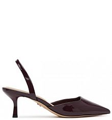 Sandały na szpilce Aldo bordowy 