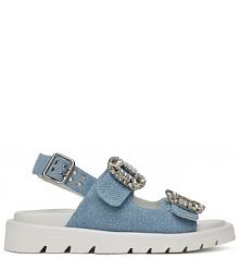 Sandały Eva Minge niebieskie damskie 