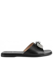 Klapki Eva Minge czarne damskie 