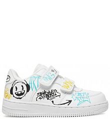 Sneakersy Action Boy białe dziecięce 