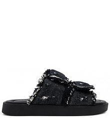 Klapki Inuikii czarne damskie 