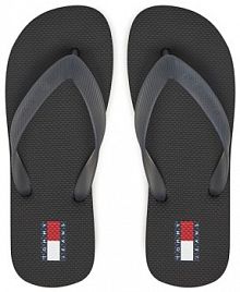 Japonki Tommy Jeans czarne damskie 