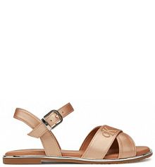 Sandały Calvin Klein Jeans brązowe dziecięce 